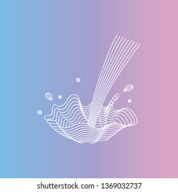 Vector milk liquid splash pour. Vector isolated transparent illustration. Dairy product, yogurt, cream, kefir, protein cocktail. Healthy vitamin food, breakfast, diet and nutrition concept. 