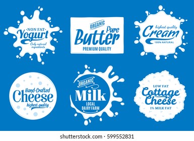 Vector milk product logo