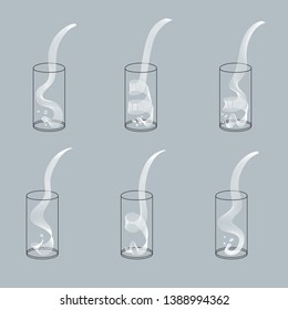 Vector milk splash pour in glass. Vector isolated transparent illustration. Dairy product, yogurt, cream, kefir, protein cocktail. Healthy vitamin food, breakfast, diet and nutrition.