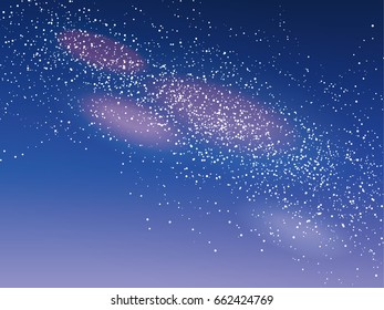 A vector Milky Way illustration.