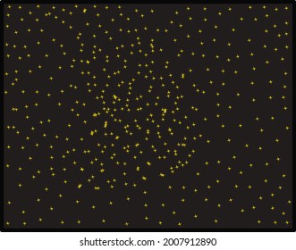 Vector of millions of stars in outer space.