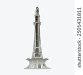 Vector Minar e Pakistan template