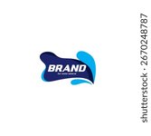Vector Mineral Bottled Spring water logo label template