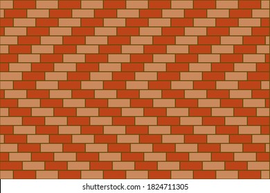 Vector Fondo mínimo abstracto de la pared de ladrillos colorido de la luz gradiente. Colorido patrón de pared de ladrillo. Muro clásico de ladrillo