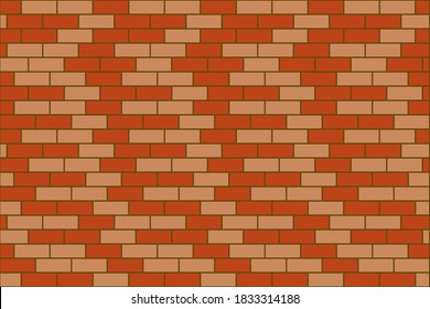 Vector Minimal abstract brick wall colorful gradient light background. Colorful brick wall  pattern. Classic brick wall