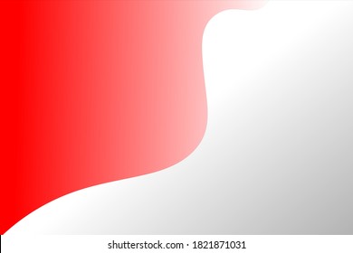 Vektorminimale abstrakte Flaggen bunter Farbverlauf-dunkler Hintergrund. Farbige, wellige Flaggen. Orangefarbene Streifen. Moderne Wellen, geometrische Flaggenstreifen 