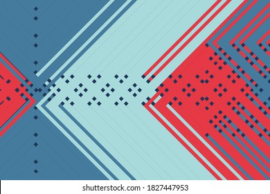 Vector Minimal abstract line colorful  dark background. Colorful  lines circuit board pattern. Opart stripes. Modern lines, geometric line stripes. shapes background.