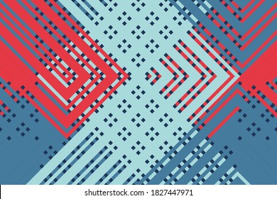 Vector Línea abstracta mínima color de fondo oscuro. Patrón de placa de circuito de líneas coloridas. Bandas de Opart. Líneas modernas, líneas geométricas. fondo de formas.