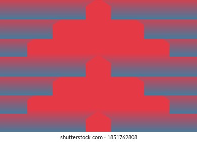 Vector Minimal abstract line colorful  red background. Colorful  lines gradient pattern. Modern lines gradient, geometric line stripes gradient. Red background.