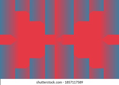 Vector Línea abstracta mínima de fondo rojo colorido. Patrón de gradiente de líneas coloridas. Gradiente de líneas modernas, degradado de rayas geométricas. Fondo rojo.