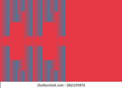 Vector Minimal abstract line colorful  red background. Colorful  lines gradient pattern. Modern lines gradient, geometric line stripes gradient. Red background.