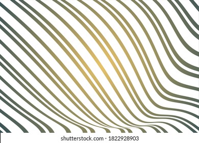 Vector Minimal abstract wavy line colorful gradient light background. Colorful wavy lines pattern. Opart stripes. Modern waves, geometric line stripes 