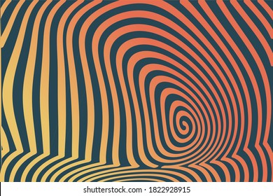 Vector Minimal abstract wavy line colorful gradient light background. Colorful wavy lines pattern. Opart stripes. Modern waves, geometric line stripes 