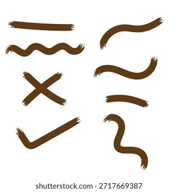 Diseño de pincel de arte mínimo de Vector