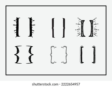 Vector Minimal Bracket Design Set