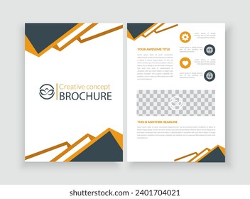 vector minimal brochure design template