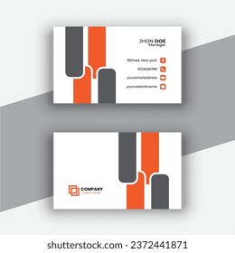 diseño de tarjeta de negocios mínimo vectorial. plantilla de tarjeta de negocios moderna y sencilla. plantilla de diseño de tarjetas de visita corporativa