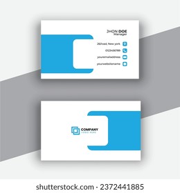 vector minimal business card design. simple modern business card template. corporate visiting card design template