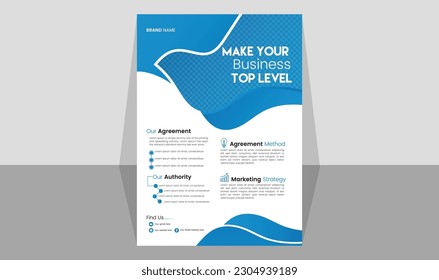 Vector minimal business flyer template design.Corporate digital marketing agency poster or flyer template.