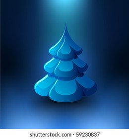 Vector minimal christmas tree