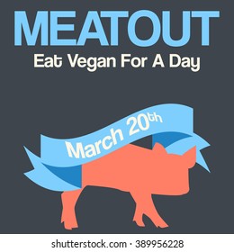 Vector minimal concept for world vegetarian day 
