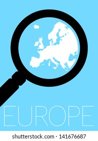 Vector Minimal Design - Europe Zoomed 