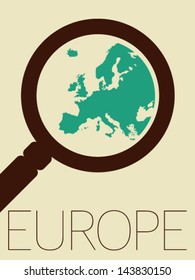 Vector Minimal Design - Europe Zoomed 