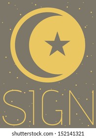 Vector Minimal Design - Islam Symbol 
