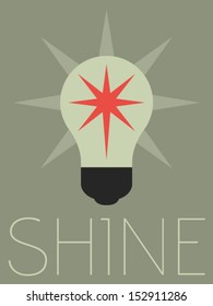 Vector Minimal Design - Light Bulb 
