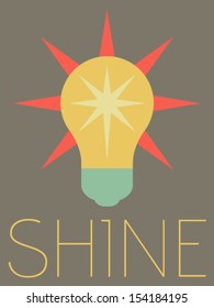 Vector Minimal Design - Light Bulb 