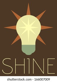Vector Minimal Design - Light Bulb 