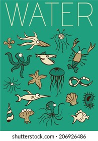 Vector Minimal Design - Water 