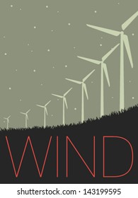 Vector Minimal Design - Windmills 