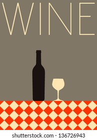 Vector Minimal Design - Wine 