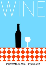 Vector Minimal Design - Wine 
