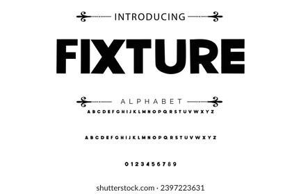 Vector minimal font - modern futuristic design. Creative English alphabet, thin Latin letters