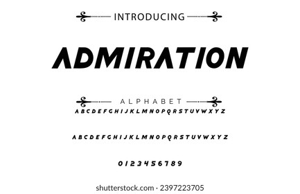 Vector minimal font - modern futuristic design. Creative English alphabet, thin Latin letters
