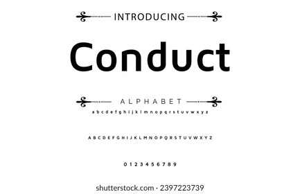 Vector minimal font - modern futuristic design. Creative English alphabet, thin Latin letters