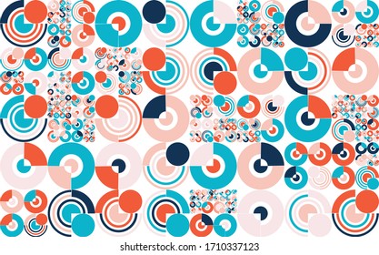 Vector minimal geometric background. Universal abstract  pattern for wallpaper, web or prints cover, textile, ceramic tile etc.