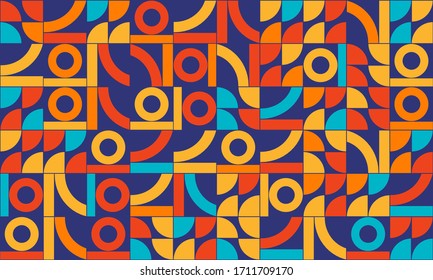 Vector minimal geometric background. Universal abstract  pattern for wallpaper, web or prints cover, textile, ceramic tile etc.