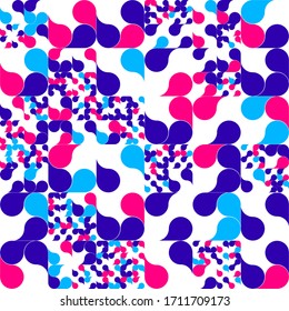 Vector minimal geometric background. Universal abstract  pattern for wallpaper, web or prints cover, textile, ceramic tile etc.