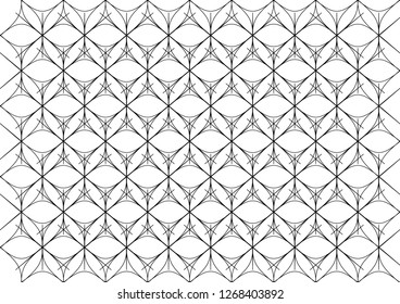 Vector minimal geometric seamless pattern. Vector Illustration.
