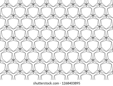 Vector minimal geometric seamless pattern. Vector Illustration.