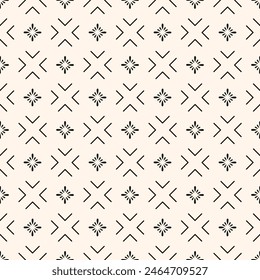  Vector minimal geometric seamless pattern. Small linear element modern lux fabric design textile swatch ladies dress, man shirt all over print block 