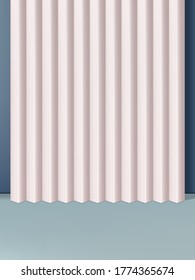 Vector Minimal Geometric Shapes Studio Shot Background. Pink & Gray
