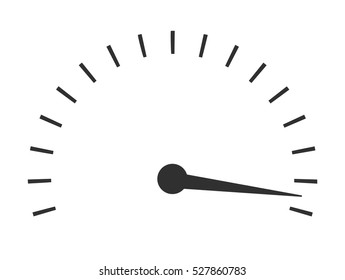 Vector minimal illustration of speedometer gauges