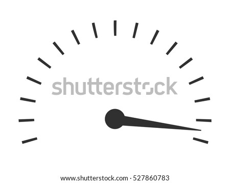 Vector minimal illustration of speedometer gauges