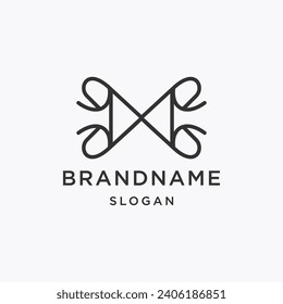 Logo mínimo vectorial para banner, afiche, volante