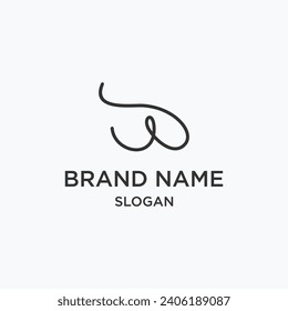 Vector minimal vector logo for banner, poster, flyer