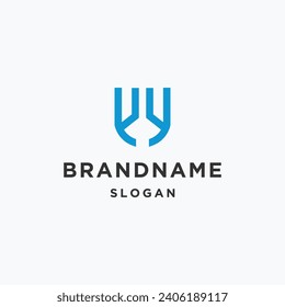 Vector minimal vector logo for banner, poster, flyer
